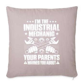 Industriemechaniker Industrial Mechanic - Sofa pillowcase 17,3'' x 17,3'' (45 x 45 cm) - light taupe - Front