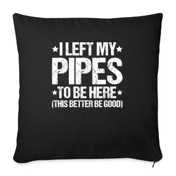 Constructeur de pipelines Construction de pipelines Pipelayer - Housse de coussin décorative 45 x 45 cm - noir - Devant