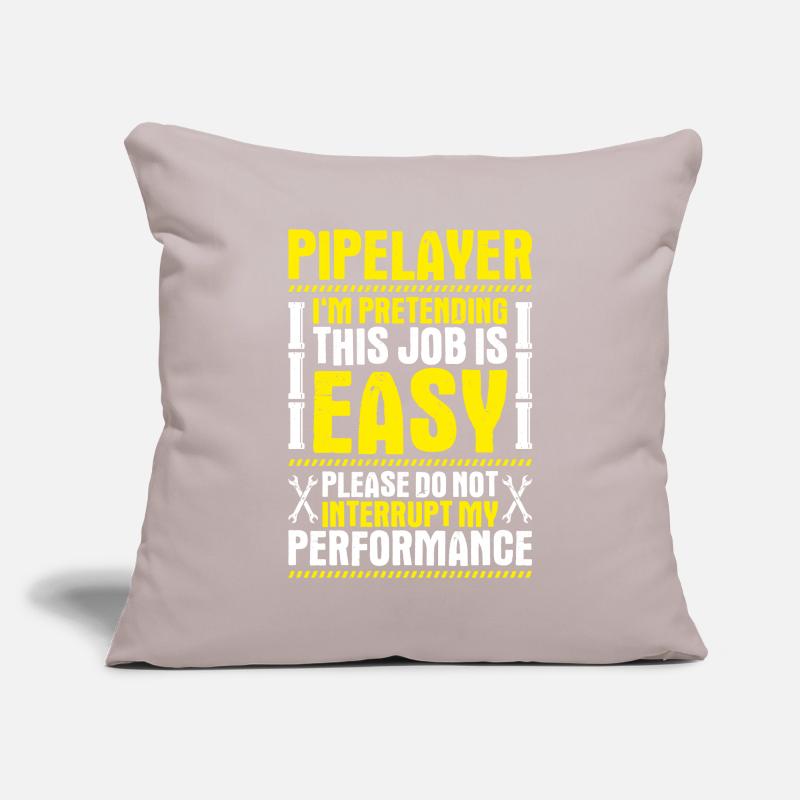Pipeline Constructor Pipeline Construction Pipelayer Sofa pillowcase 17,3'' x 17,3'' (45 x 45 cm)