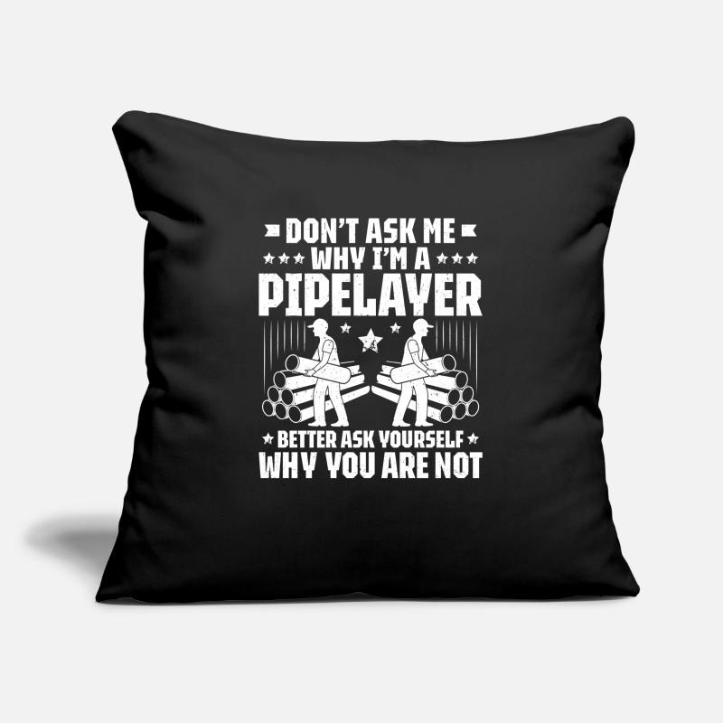 Pipeline Constructor Pipeline Construction Pipelayer Sofa pillowcase 17,3'' x 17,3'' (45 x 45 cm)