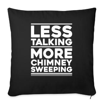Schornsteinfeger Kaminkehrer Ramoneur - Housse de coussin décorative 45 x 45 cm - noir - Devant