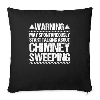 Schornsteinfeger Kaminkehrer Ramoneur - Housse de coussin décorative 45 x 45 cm - noir - Devant