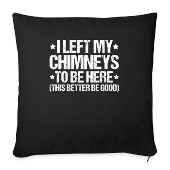 Schornsteinfeger Kaminkehrer Ramoneur - Housse de coussin décorative 45 x 45 cm - noir - Devant