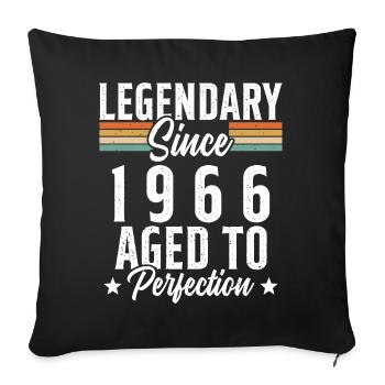 Legendary since 1966 - Sofa pillowcase 17,3'' x 17,3'' (45 x 45 cm) - black - Front