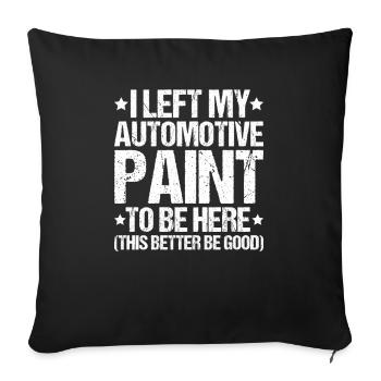 Peintre de véhicules Peintre automobile - Housse de coussin décorative 45 x 45 cm - noir - Devant
