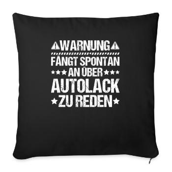 Peintre de véhicules Peintre automobile - Housse de coussin décorative 45 x 45 cm - noir - Devant