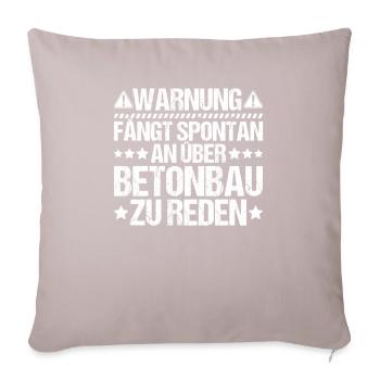 Concrete Worker Reinforced Concrete Worker Concrete Worker - Sofa pillowcase 17,3'' x 17,3'' (45 x 45 cm) - light taupe - Front
