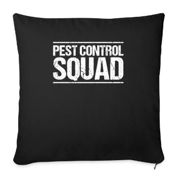Exterminateur de lutte antiparasitaire Exterminateur - Housse de coussin décorative 45 x 45 cm - noir - Devant
