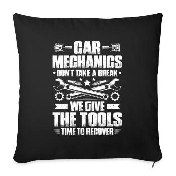 Automotive Mechatronics Engineer Car Mechanic Auto Mechanic - Sofa pillowcase 17,3'' x 17,3'' (45 x 45 cm) - black - Front