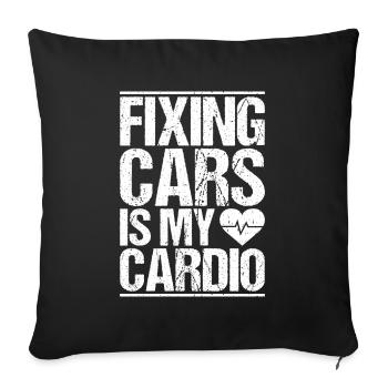 Automotive Mechatronics Engineer Car Mechanic Auto Mechanic - Sofa pillowcase 17,3'' x 17,3'' (45 x 45 cm) - black - Front