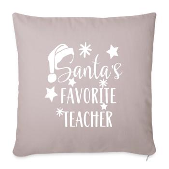Le favori du Père Noël - Housse de coussin décorative 45 x 45 cm - taupe clair - Devant