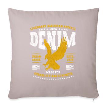 Légendaire American Eagle Denim Apparel USA - Housse de coussin décorative 45 x 45 cm - taupe clair - Devant