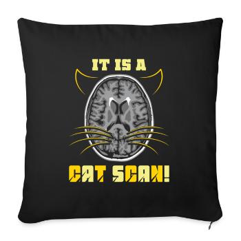 It Is a CAT SCAN - Sofakissenbezug 45 x 45 cm - Schwarz - Vorne