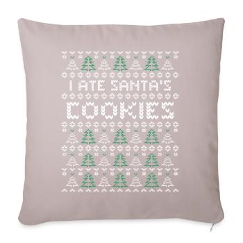 Cookies Ugly Christmas - Sofa pillowcase 17,3'' x 17,3'' (45 x 45 cm) - light taupe - Front
