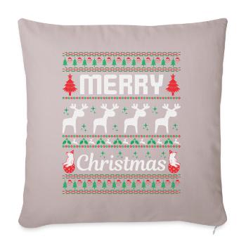 Merry Christmas - Sofa pillowcase 17,3'' x 17,3'' (45 x 45 cm) - light taupe - Front