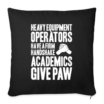 Baggerfahrer Baggerführer Heavy Equipment Operator - Sofakissenbezug 45 x 45 cm - Schwarz - Vorne