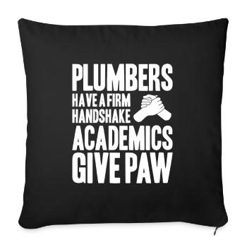 Plant mechanic plumber plumber sanitary heating - Sofa pillowcase 17,3'' x 17,3'' (45 x 45 cm) - black - Front