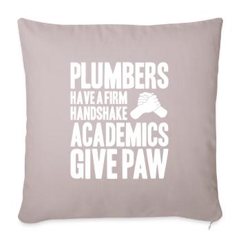 Plant mechanic plumber plumber sanitary heating - Sofa pillowcase 17,3'' x 17,3'' (45 x 45 cm) - light taupe - Front