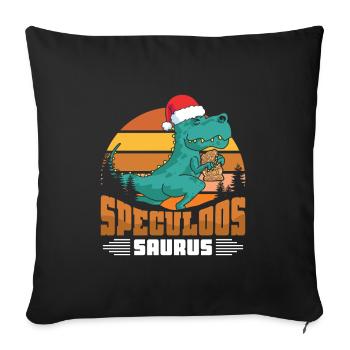 Speculoos Saurus - Sofakissenbezug 45 x 45 cm - Schwarz - Vorne