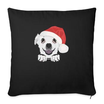 Chihuahua Merry Christmas - Sofa pillowcase 17,3'' x 17,3'' (45 x 45 cm) - black - Front