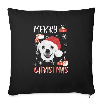 Chihuahua Merry Christmas - Sofa pillowcase 17,3'' x 17,3'' (45 x 45 cm) - black - Front