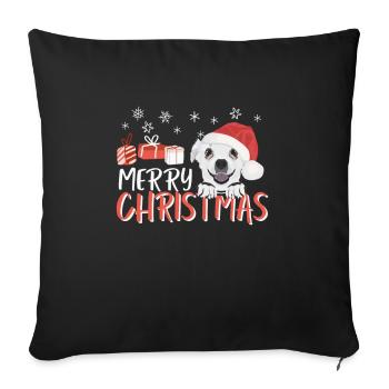 Chihuahua Merry Christmas - Sofa pillowcase 17,3'' x 17,3'' (45 x 45 cm) - black - Front