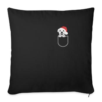 Chihuahua Merry Christmas - Sofa pillowcase 17,3'' x 17,3'' (45 x 45 cm) - black - Front