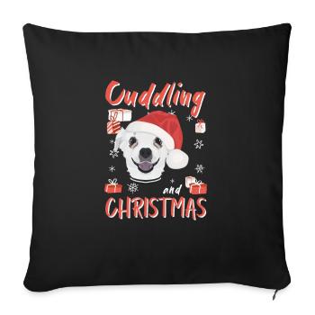 Chihuahua Merry Christmas - Sofa pillowcase 17,3'' x 17,3'' (45 x 45 cm) - black - Front