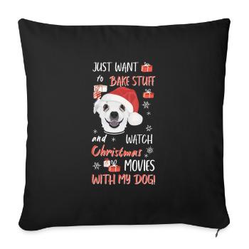 Chihuahua Merry Christmas - Sofa pillowcase 17,3'' x 17,3'' (45 x 45 cm) - black - Front