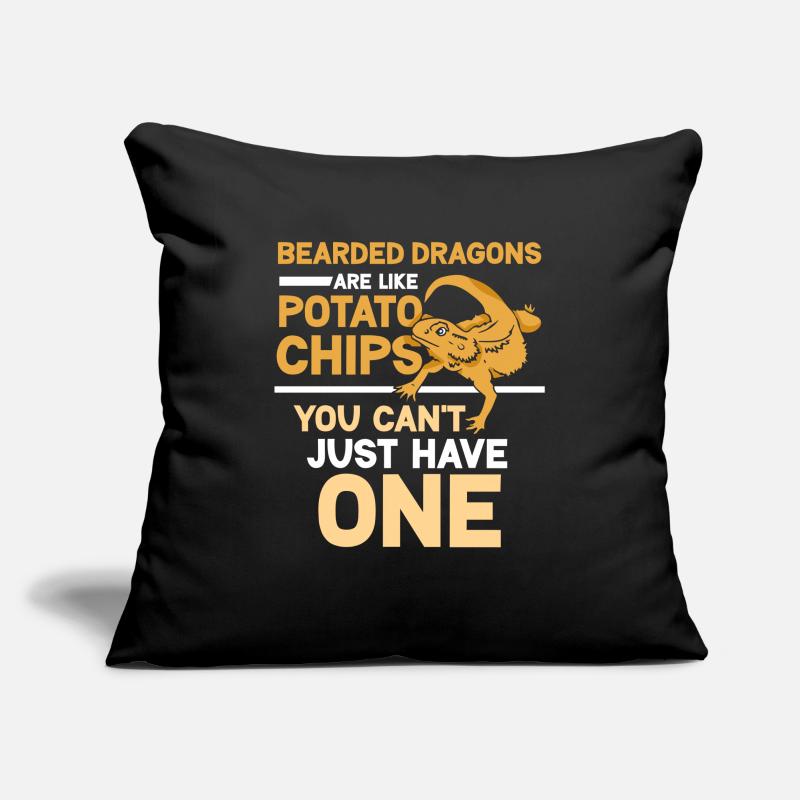 Bearded Dragons are like potato chips Sofakissenbezug 45 x 45 cm