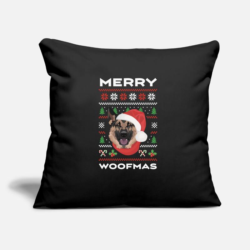 German Shepherd Merry Christmas Sofa pillowcase 17,3'' x 17,3'' (45 x 45 cm)