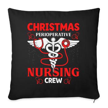 Christmas Nursing Crew Outfit - Sofa pillowcase 17,3'' x 17,3'' (45 x 45 cm) - black - Front