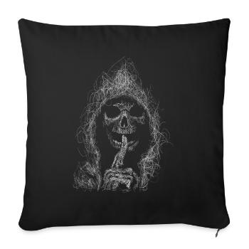 Skull Outfit - Sofa pillowcase 17,3'' x 17,3'' (45 x 45 cm) - black - Front