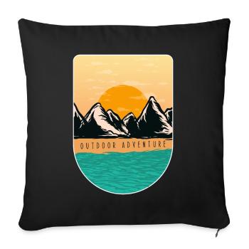 Out Door Outfit - Sofa pillowcase 17,3'' x 17,3'' (45 x 45 cm) - black - Front