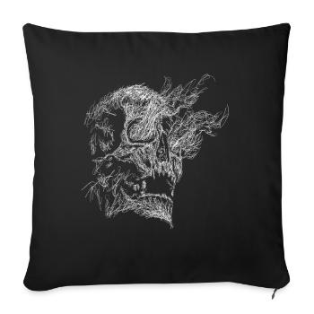Skull - Sofakissenbezug 45 x 45 cm - Schwarz - Vorne