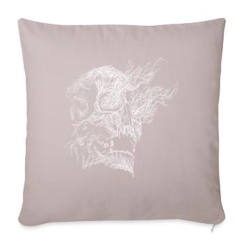 Skull - Sofakissenbezug 45 x 45 cm - helles Taupe - Vorne