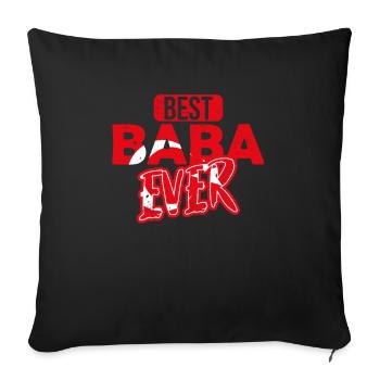 Best Baba Ever Turkish Father - Sofa pillowcase 17,3'' x 17,3'' (45 x 45 cm) - black - Front