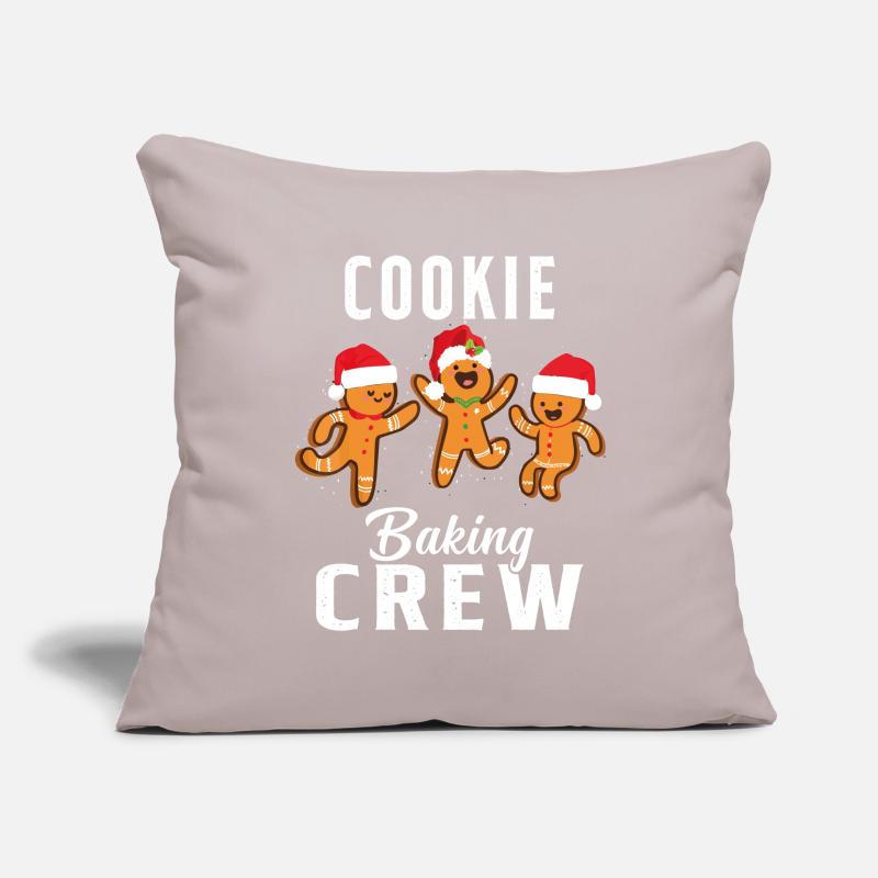 Cookie Baking Crew Cookie Gift Housse de coussin décorative 45 x 45 cm
