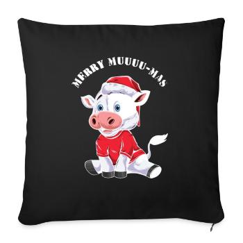 La tenue de Noël de Merry Muu Ma - Housse de coussin décorative 45 x 45 cm - noir - Devant