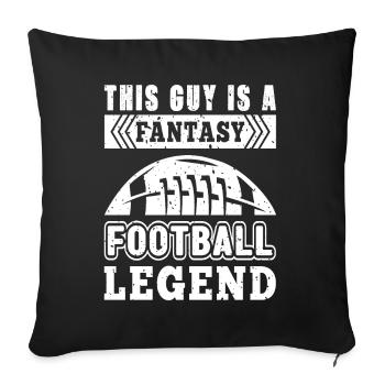 Fantasy Football - Housse de coussin décorative 45 x 45 cm - noir - Devant