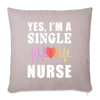 Single Nurse Outfit - Sofakissenbezug 45 x 45 cm - helles Taupe - Vorne