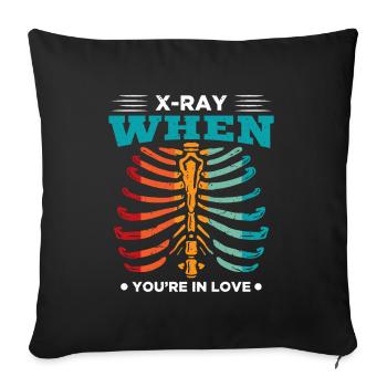 X-Ray When You’re in Love - Sofakissenbezug 45 x 45 cm - Schwarz - Vorne