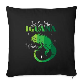 Love them. Spoil them. #Iguana - Sofakissenbezug 45 x 45 cm - Schwarz - Vorne