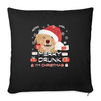 Nova Scotia Retriever Weihnachtsmarkt - Sofakissenbezug 45 x 45 cm - Schwarz - Vorne