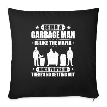 Spécialiste du recyclage et de la gestion des déchets - Housse de coussin décorative 45 x 45 cm - noir - Devant