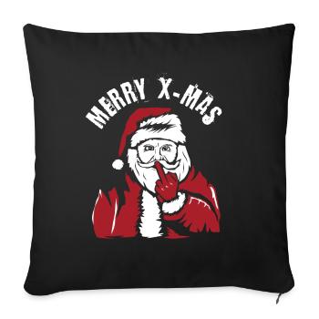 Noël Noël - Housse de coussin décorative 45 x 45 cm - noir - Devant