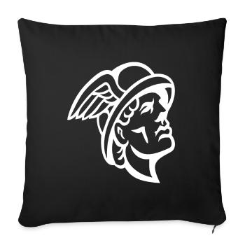 Hermes Outfit - Sofa pillowcase 17,3'' x 17,3'' (45 x 45 cm) - black - Front