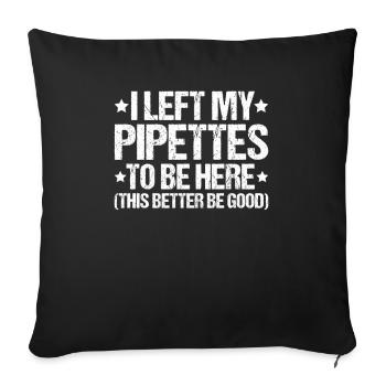 Biochemiker Biochemie Biochemistry Biochemist - Sofa pillowcase 17,3'' x 17,3'' (45 x 45 cm) - black - Front
