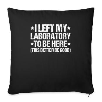 Biochemiker Biochimie Biochimie Biochimiste - Housse de coussin décorative 45 x 45 cm - noir - Devant