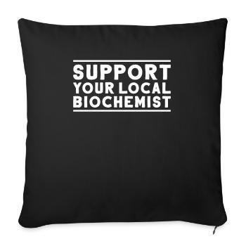 Biochemiker Biochemie Biochemistry Biochemist - Sofa pillowcase 17,3'' x 17,3'' (45 x 45 cm) - black - Front